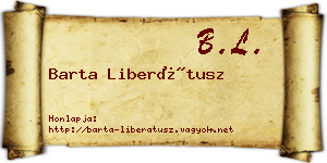 Barta Liberátusz névjegykártya